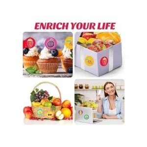 500 calcomanías en rollo de frutas calcomanías de frutas_5