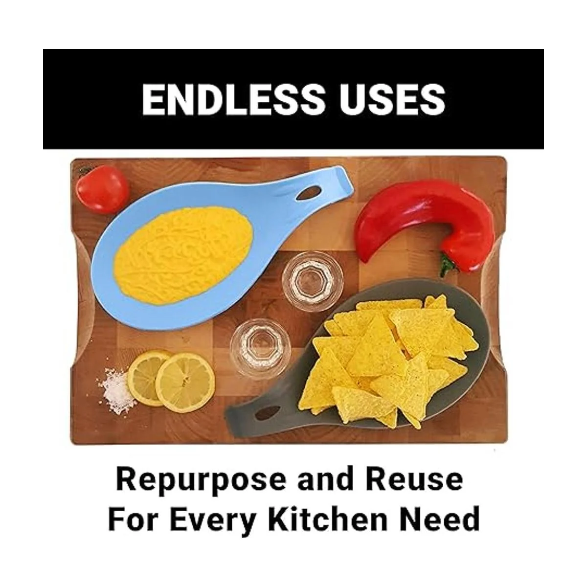 Soporte de cuchara de silicona para estufa juego de 2_7