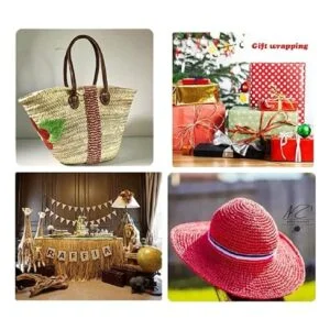 DooGu Cinta de papel de rafia de 218 yardas cinta de_4