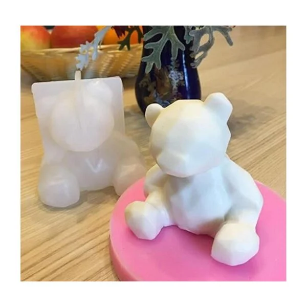 KuuGuu Paquete de 3 moldes de resina de oso 3D de silicona_3