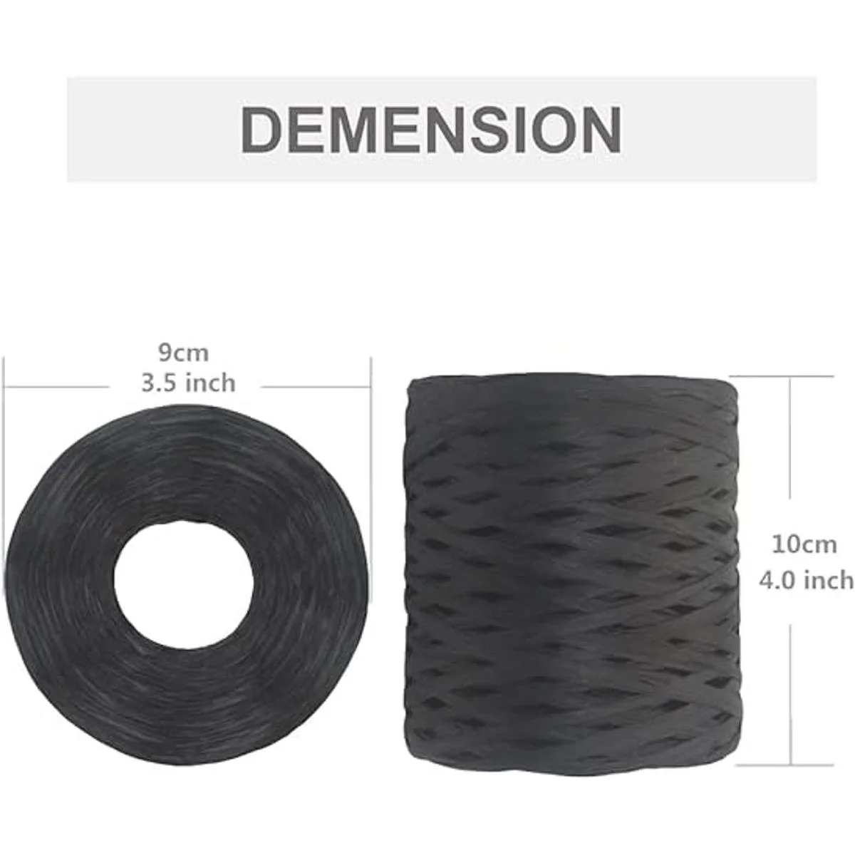 DooGu Cinta de papel de rafia de 218 yardas cinta de_3