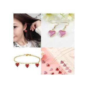 SUKPSY 20 piezas en forma de corazón de aleación esmalte_2