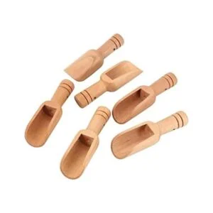 Czl Meco 6 cucharas de madera para cocina mini cucharas_1