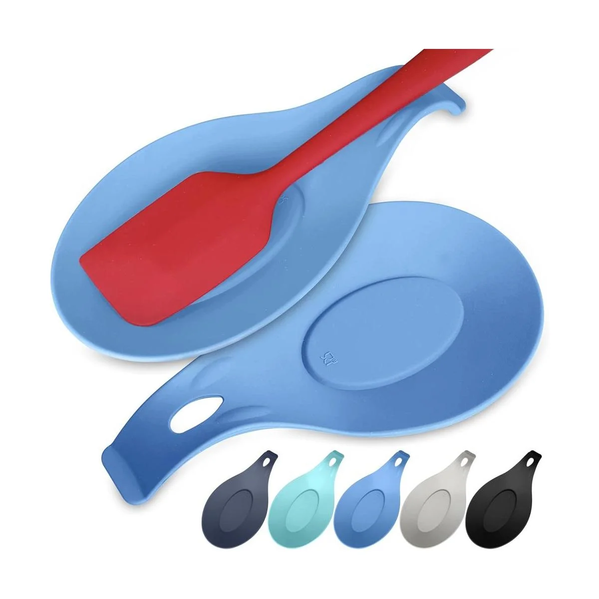 Soporte de cuchara de silicona para estufa juego de 2_1