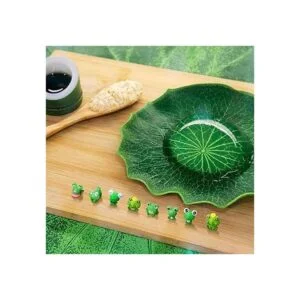 Jetec 32 piezas lindo rana miniatura figuras de jardín_7