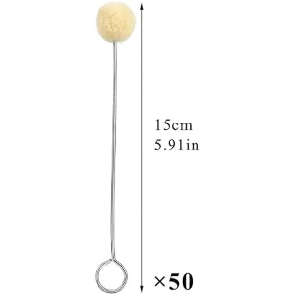 BUTUZE 50 piezas de lana Daubers lana cepillo bola de_2