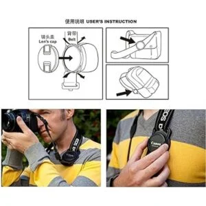 Eoutstanding 2 unids lente de la cámara tapa titular de la_5