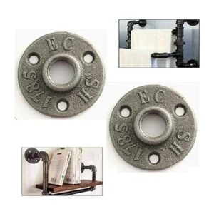 Paquete de 2 bridas de piso de 12 pulgada de hierro_3