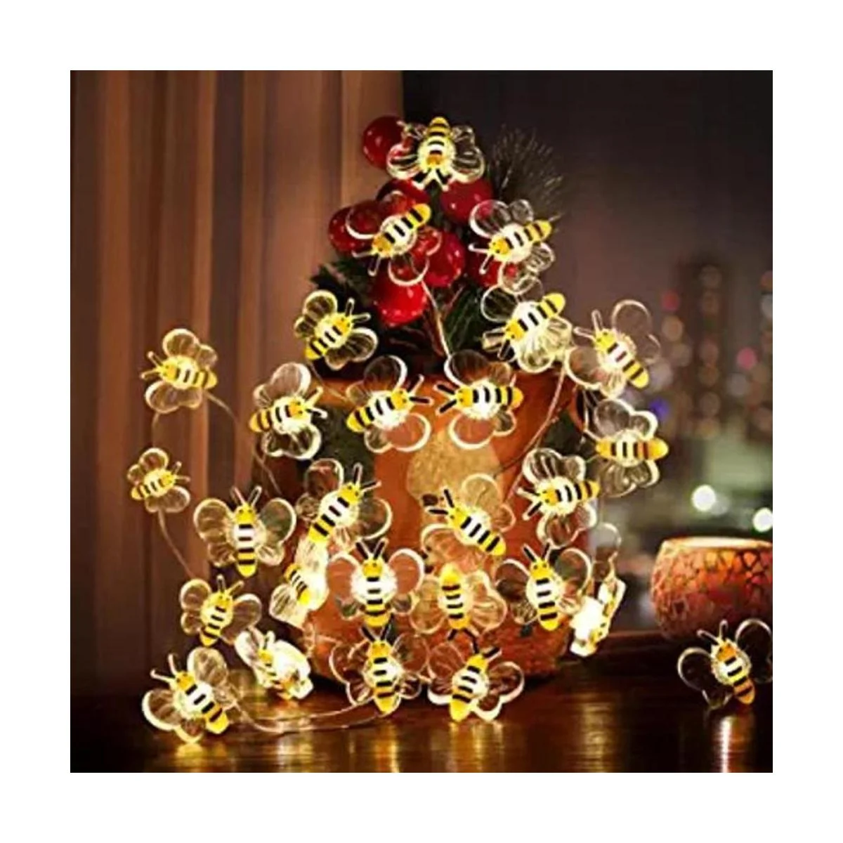 Coquimbo Guirnalda de luces LED de abeja de 10 pies 30_1