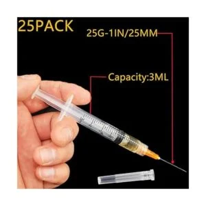 Jeringa Luer Slip de plástico sin aguja 0.7 fl oz 12_2