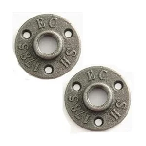 Paquete de 2 bridas de piso de 12 pulgada de hierro_1