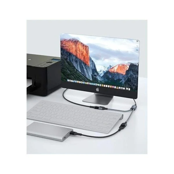 Basesailor Adaptador de cable USB C macho a doble USB_5