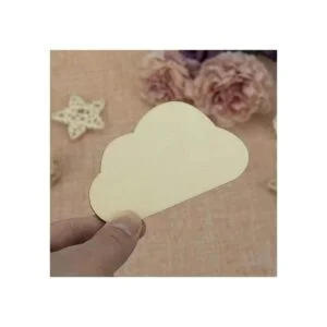 Creaides Etiqueta de regalo de madera con forma de nube_5