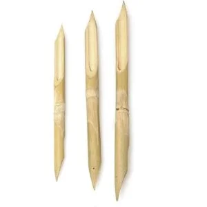 RLECS 3 piezas de bambú pluma polímero cerámica moldeado_4