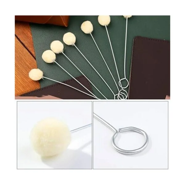 BUTUZE 50 piezas de lana Daubers lana cepillo bola de_4