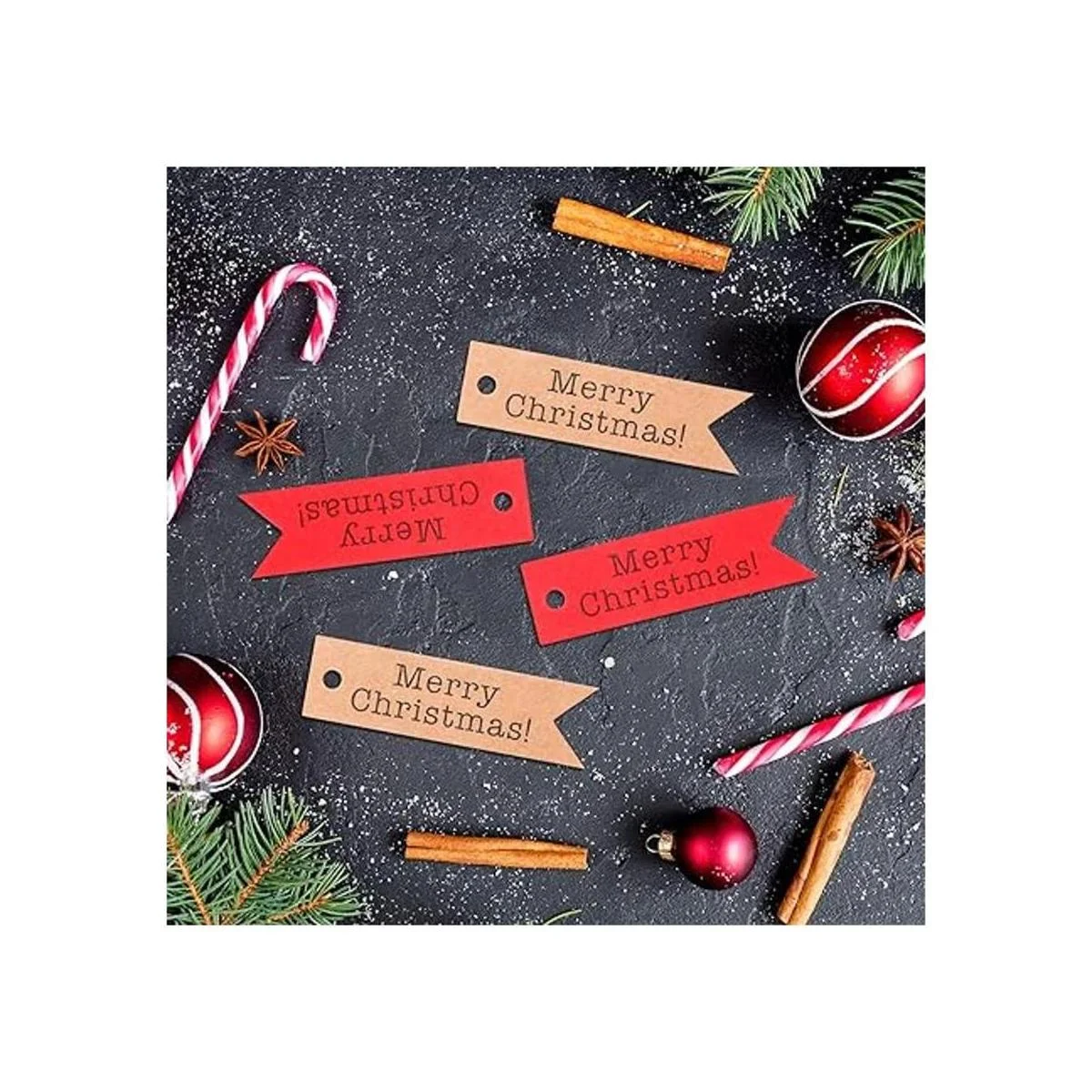 200 etiquetas de regalo de Feliz Navidad mini etiquetas_5