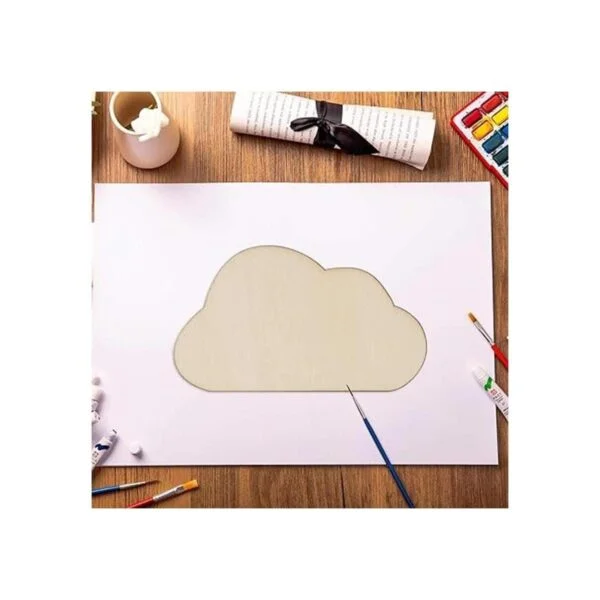 Creaides Etiqueta de regalo de madera con forma de nube_6