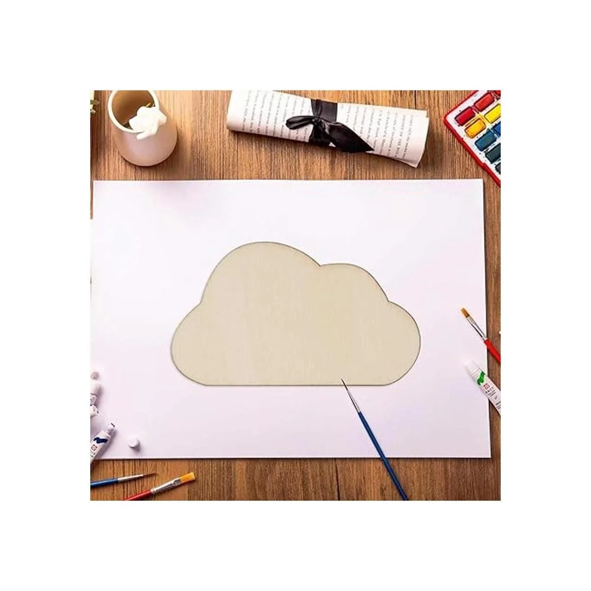 Creaides Etiqueta de regalo de madera con forma de nube_6