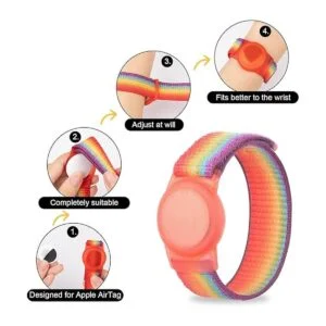 AirTag Pulsera para niños Apple Air Tag funda protectora_3