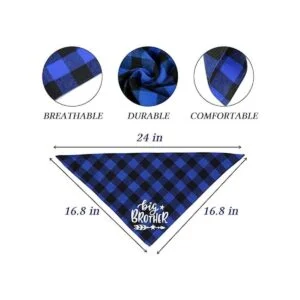 Bandana de perro a cuadros STMK Big Brother anuncio de_3