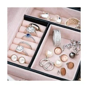 50 piezas de aretes de madera de acero inoxidable marrón_6