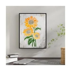 DLY LIFESTYLE Plantilla grande de girasol 12 x 15_2