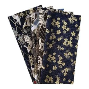 Qililandiy 5 paquetes de tela con patrón de algodón_4