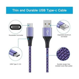 Cable USB tipo C USB C a USB A cable de carga rápida_3
