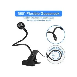 Luz de escritorio LED UV de 3 W cuello de cisne flexible_2