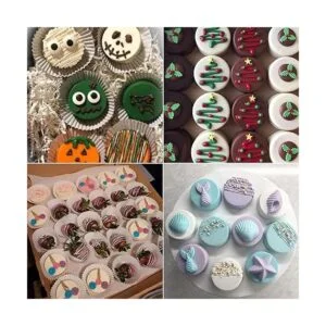 Paquete de 3 moldes redondos cubiertos de chocolate_3