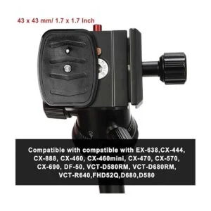 2 piezas de trípode de liberación rápida adaptador de_5