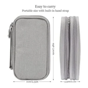 Bolsa organizadora electrónica impermeable portátil_3