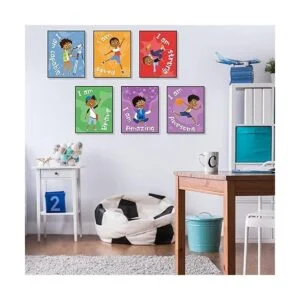 Juego de 9 carteles motivacionales para habitación de_6