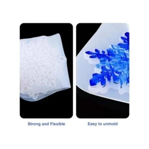 NiArt Moldes para posavasos con diseño de copo de nieve_3