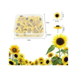 30 pines de girasol tachuelas decorativas de girasol para_2