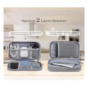 Bolsa organizadora electrónica impermeable portátil_5