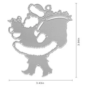 Papá Noel de metal para Papá Noel llevar una bolsa de_2