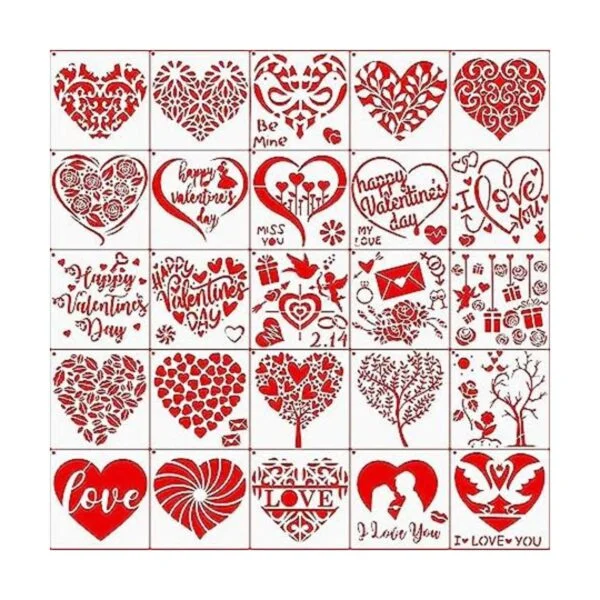 25 plantillas para el día de San Valentín con diseño de_1