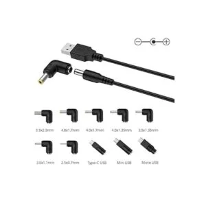 LIANSUM Cable de alimentación USB a CC de 5 V cable de_3