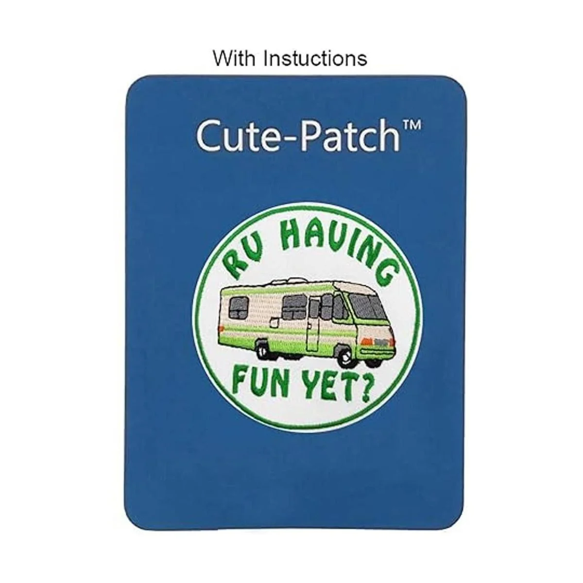 RV Having Fun Todavía bordado plancha en parche Van_3