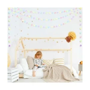 Guirnalda de papel con puntos circulares 5 piezas_5