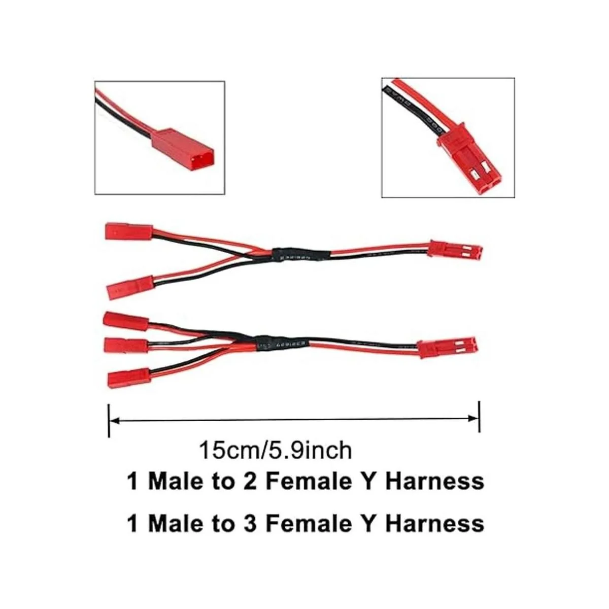 7 unids conector JST adaptador paralelo JST Y JST macho_4