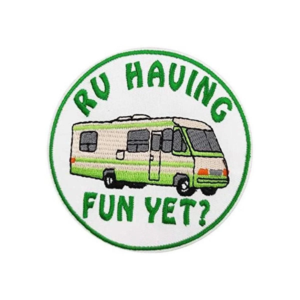 RV Having Fun Todavía bordado plancha en parche Van_1
