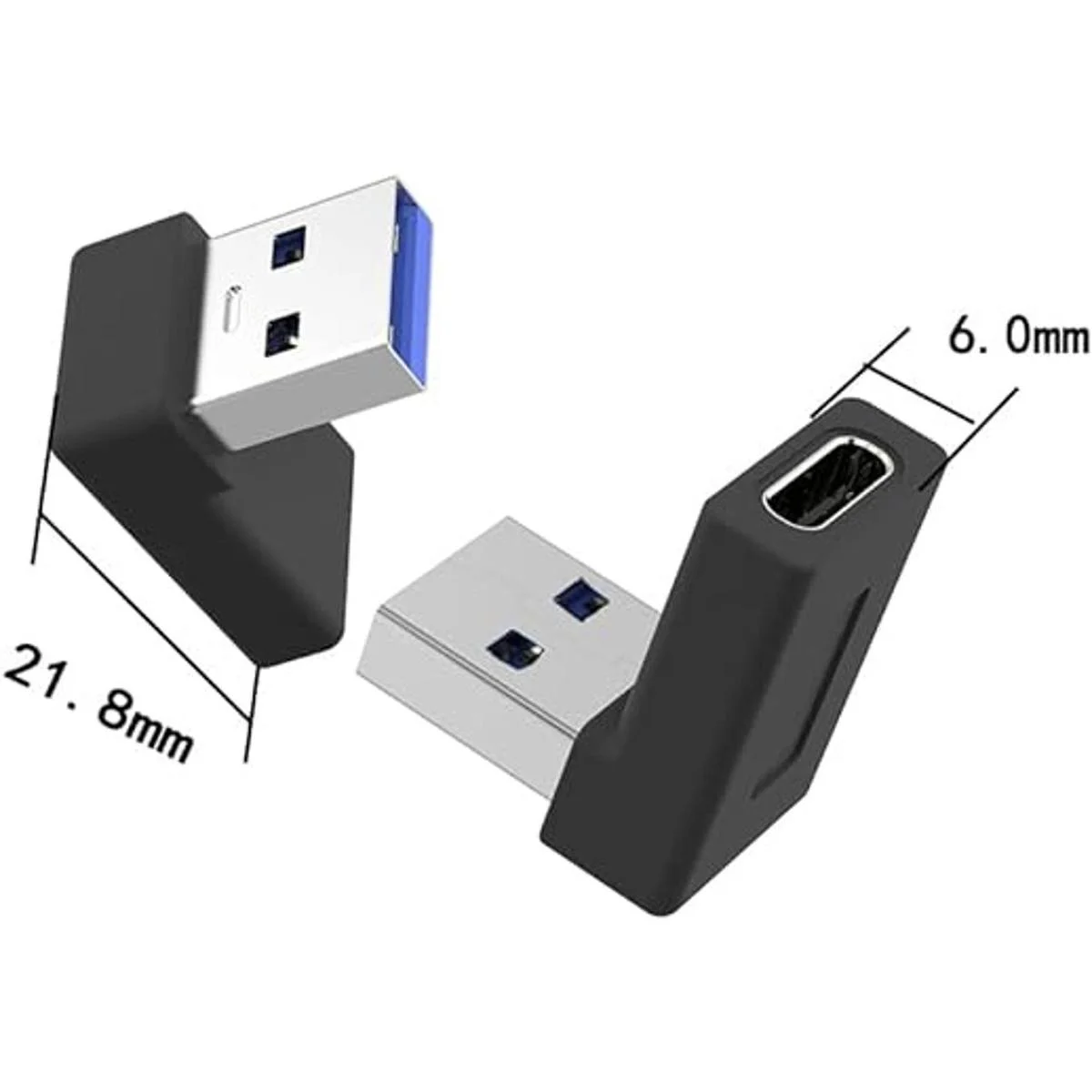 Adaptador de ángulo recto USB A macho a USB C hembra_5