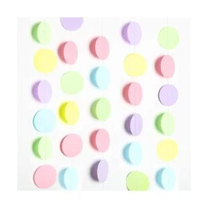 Guirnalda de papel con puntos circulares 5 piezas_1