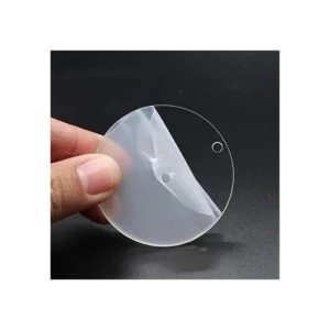 KINGFOREST 120 llaveros acrílicos en blanco incluyendo 30_7