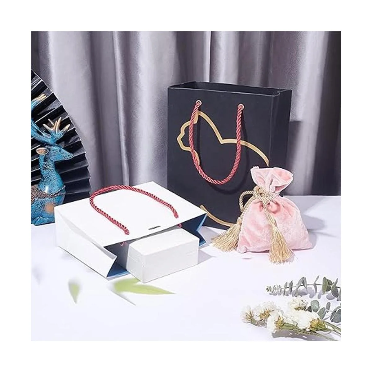 PH PandaHall Cuerda de seda roja de 19.6 yardas 3 capas_2