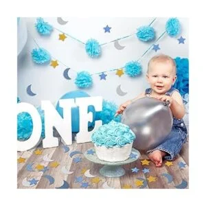 400 piezas de confeti de papel de estrella y luna con_2