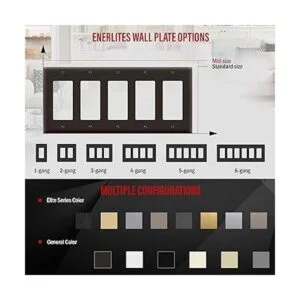 ENERLITES Placa de pared para interruptor de luz o toma de_3