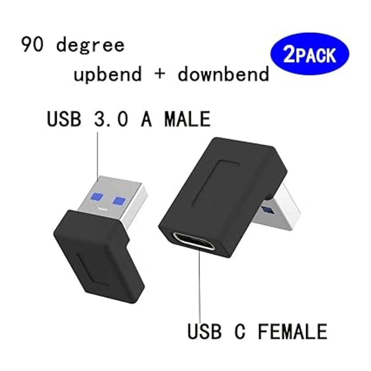 Adaptador de ángulo recto USB A macho a USB C hembra_2